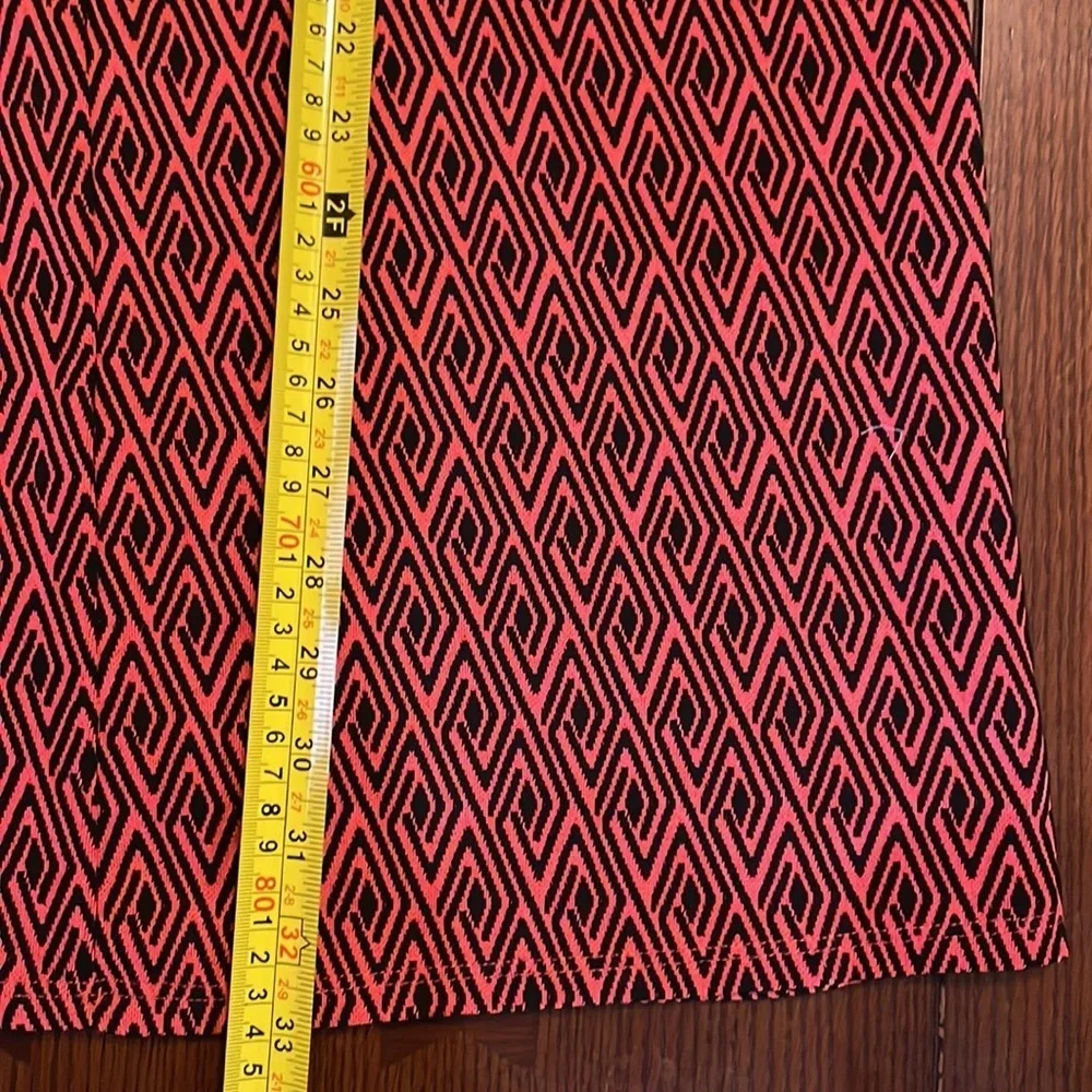 Zara dress. Ikat print. Medium. Red and black. Excellent condition.